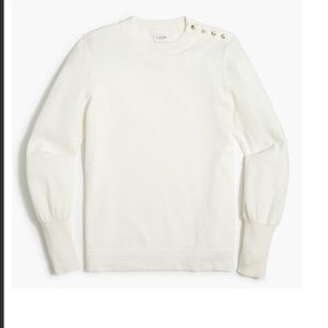 J. Crew Factory Puff-sleeve sweater BC573
